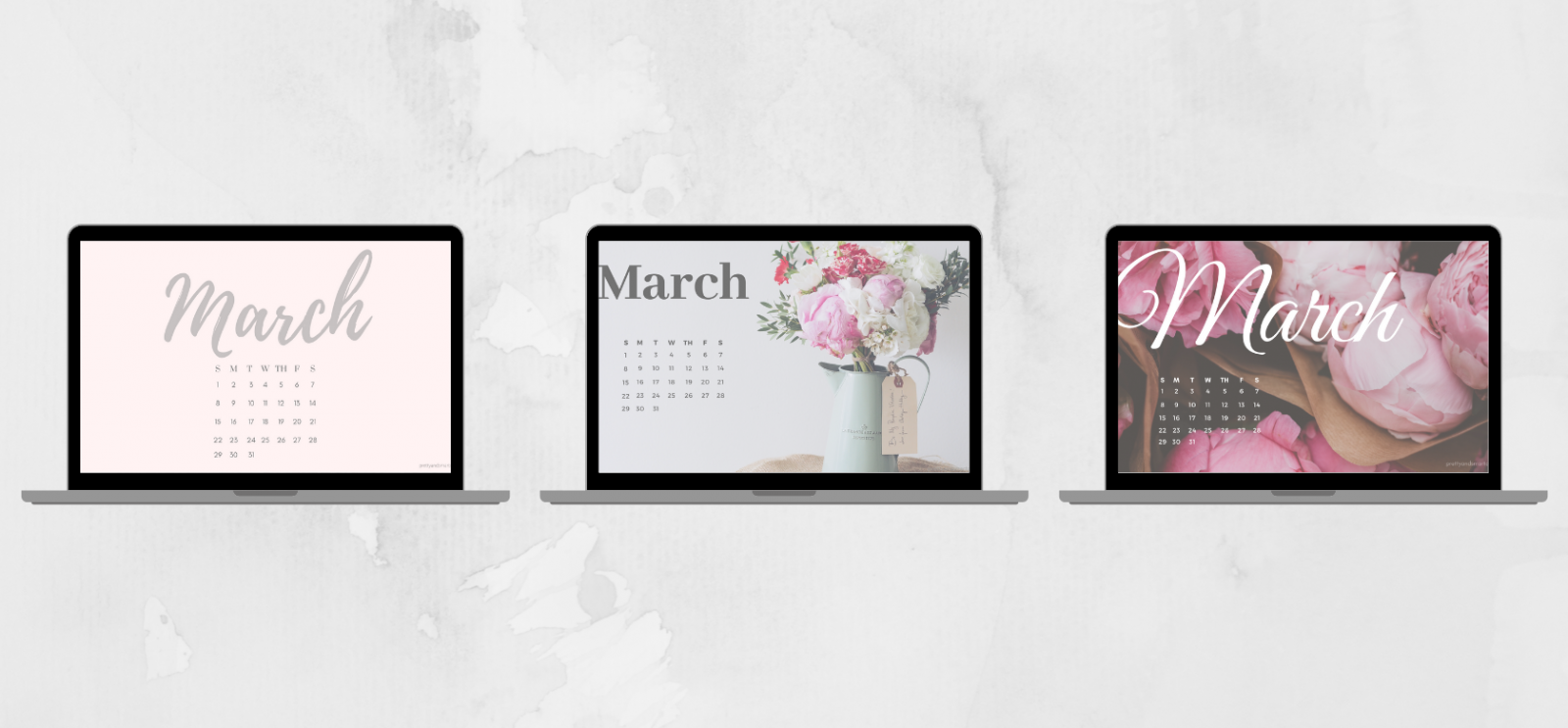 March Desktop Tech Backgrounds- Pretty & Smart Co