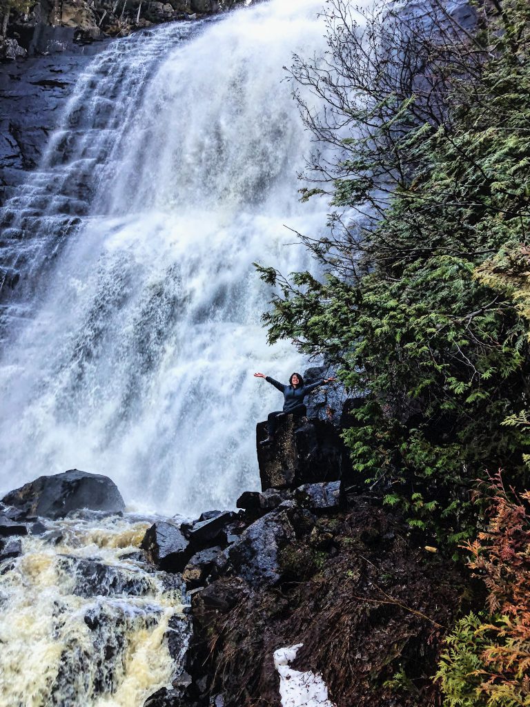 Feeling Good Natured Waterfall at The Pinnacles in Dorion, Ontario