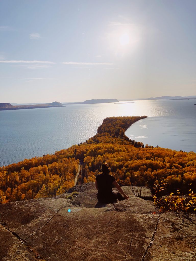 Autumn view of Ruby Lake Provincial Park